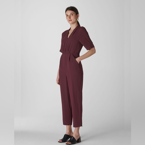 Whistles Devyn Crepe Jumpsuit
